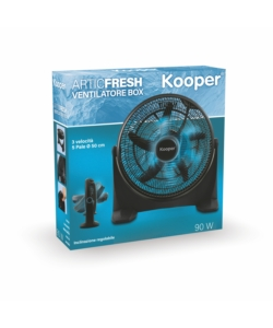 Ventilatore da appoggio box "articfresh" colore nero 90 w, 50 cm